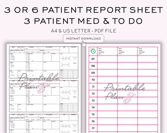 printable med surg nursing worksheet pdf