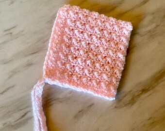 Crocheted Baby Bonnet