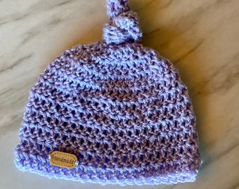 Crocheted Knotted Beanie