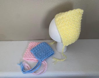 Crocheted Baby Bonnet