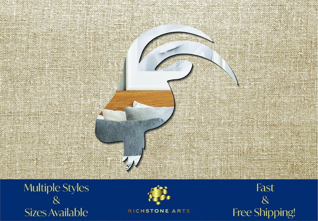 Decorative Goat Head Shaped Acrylic Mirror Many Shapes Etsy