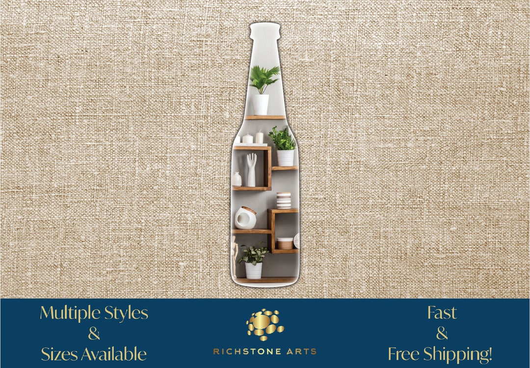 Decorative Beer Bottle Shaped Acrylic Mirror Many Shapes Etsy
