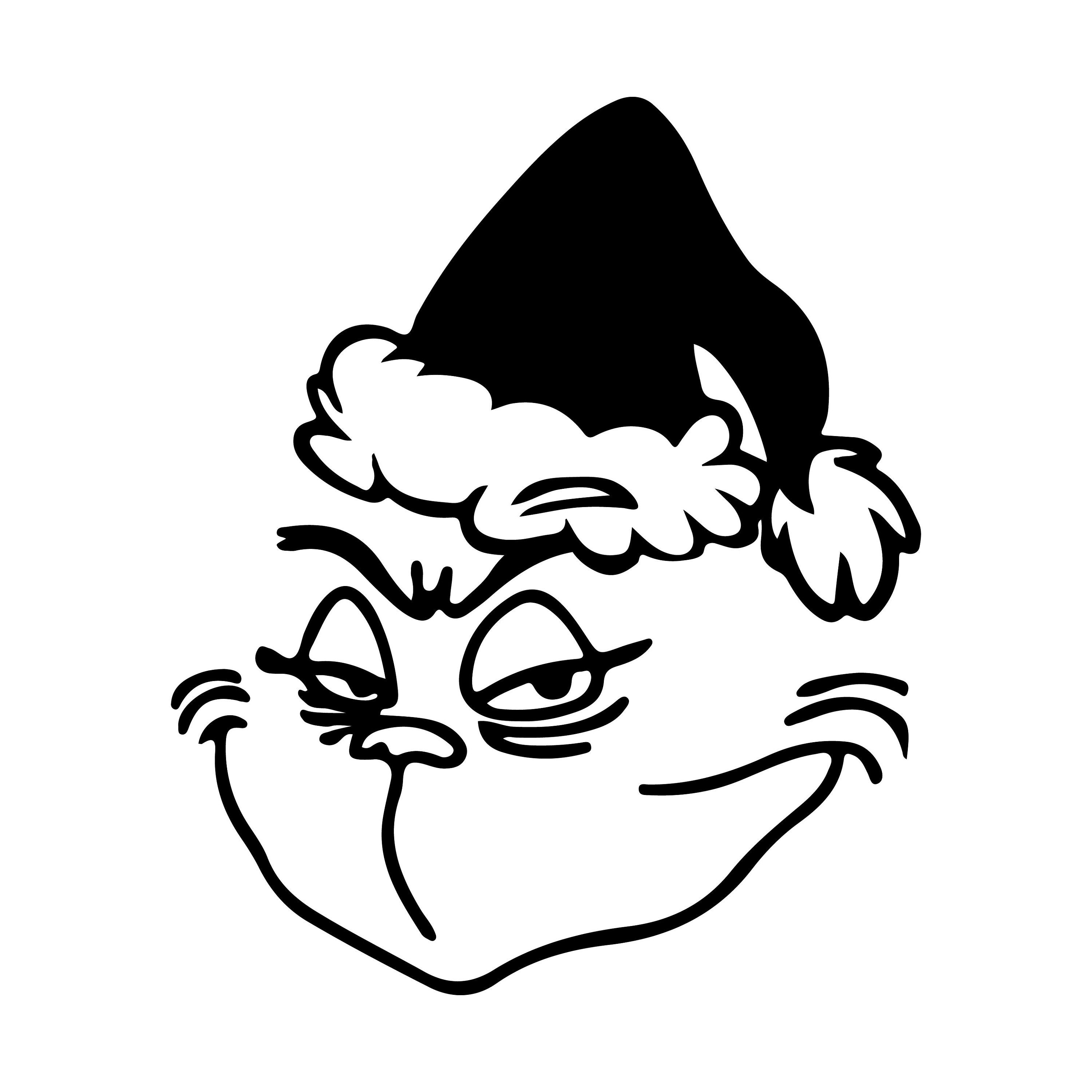 The Grinch Santa Hat Vector Kit SVG PNG JPG Sublimation | Etsy