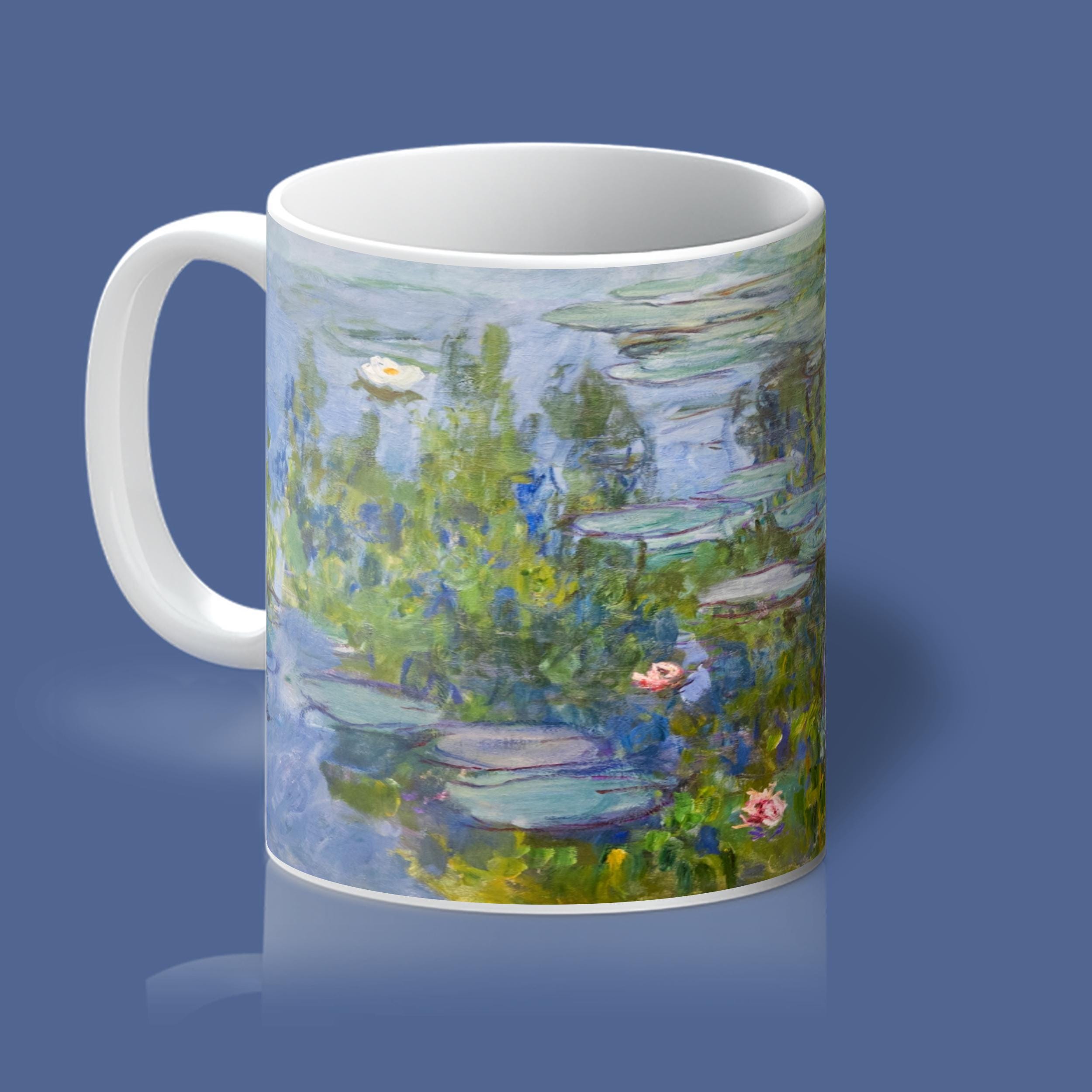 Monet's Water Lilies Ceramic Coffee Mug: Renaissance Art Gift