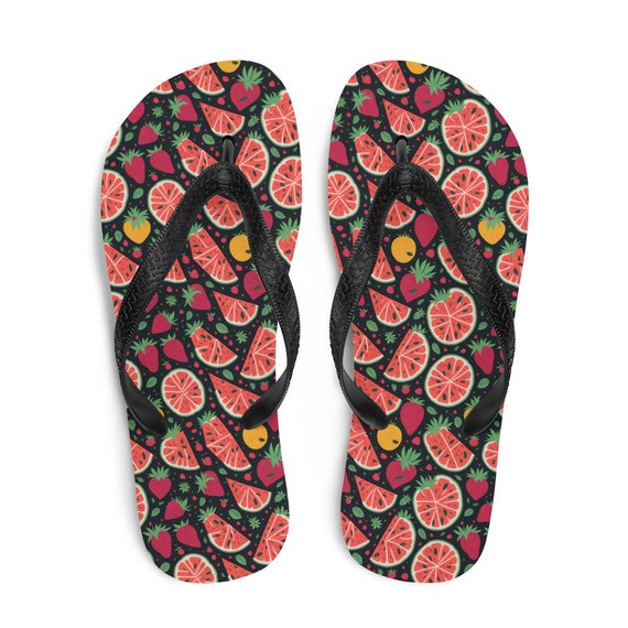Fruit flip flops deals