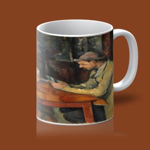 ジュール・ド・カルト (1892-1895) バイ Paul Cézanne | WahooArt.com 11オンスのセラミックコーヒーマグ |カードプレーヤーのためのクラシックアートギフト |印象派の傑作