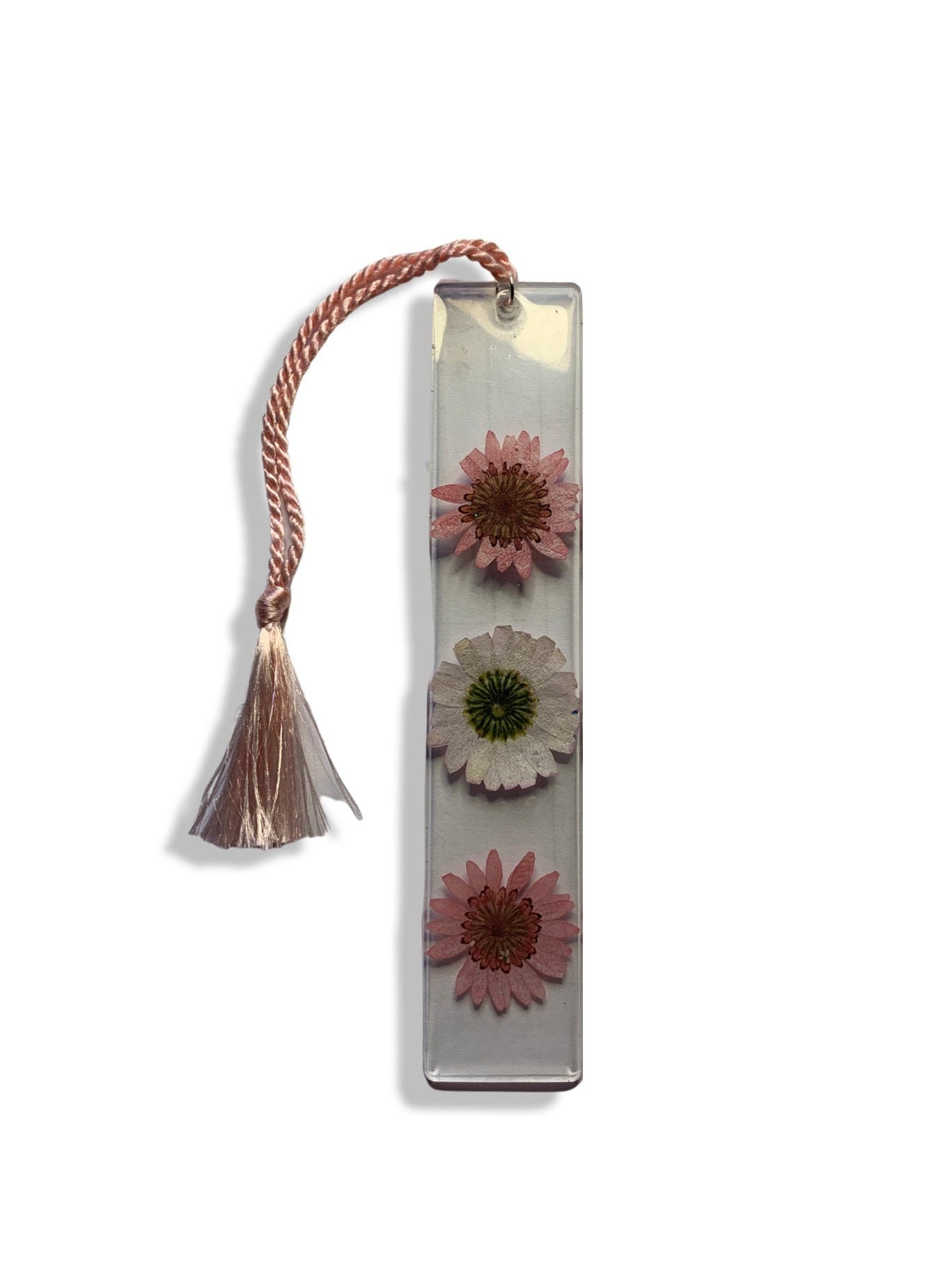 Clear Floral Bookmark With Tassel - Etsy
