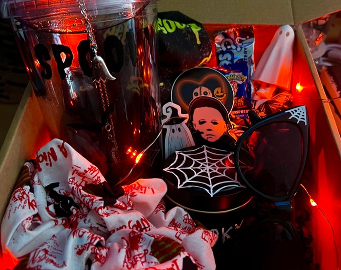 Spooky Halloween Color Themed Gift Boxes Spooky Mystery Box With 3D 