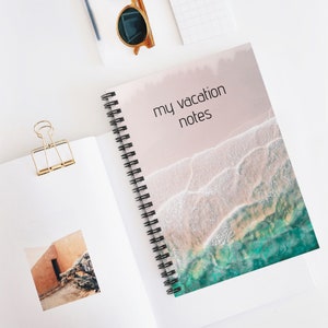 Vacation Journal Ocean Waves Notebook