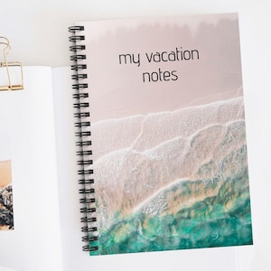 Vacation Journal Ocean Waves Notebook