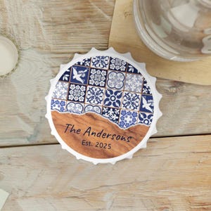 Magnetic Bottle Opener, Portugal Wedding Gift, Mediterranean Style Home Bar Decor, Portuguese Souvenir, Beer Lover Gift