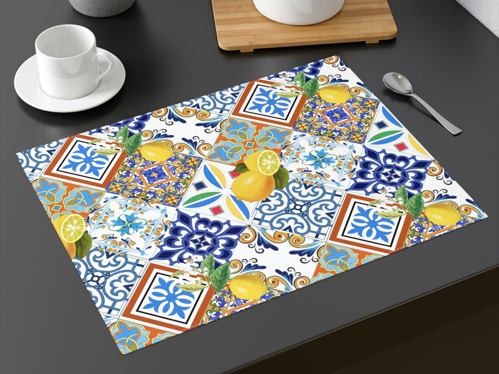  Juego de alfombras de cocina sin costuras con ilustraciones de  tazas de café en blanco para otoño e invierno, tapete de cocina para el  suelo, antideslizante, lavable, tapete de cocina, tapete