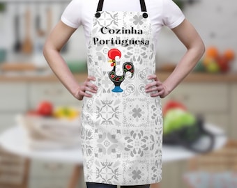Portugal Rooster Cooking Apron, Portuguese Gift for Cook Chefs, Housewarming Gift, Kitchen Accessory