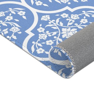 Retro Floral Arab Mosaic Tile Rug Vintage Mediterranean Tile Design ...