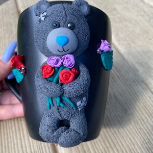 Teddy handmade decorated mugs