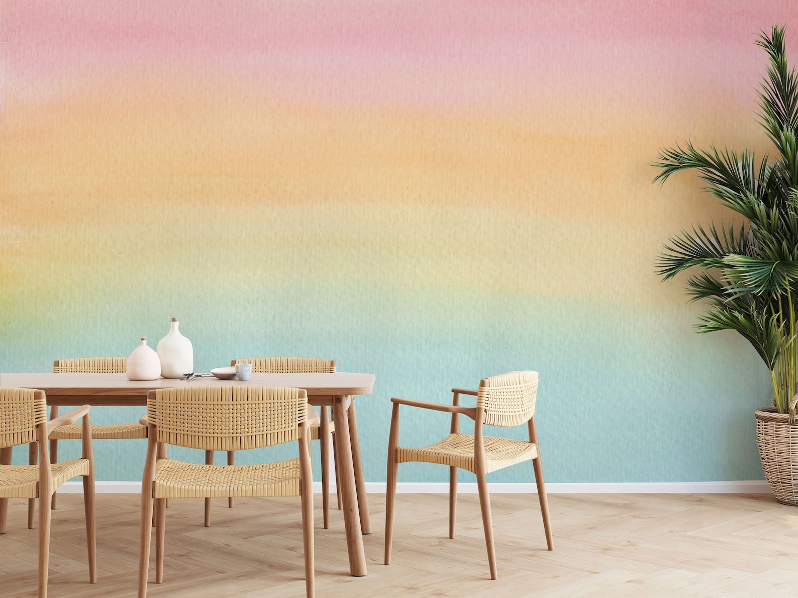 Peel and Stick Wallpaper Ombre Multicolor Wallpaper Blue to - Etsy