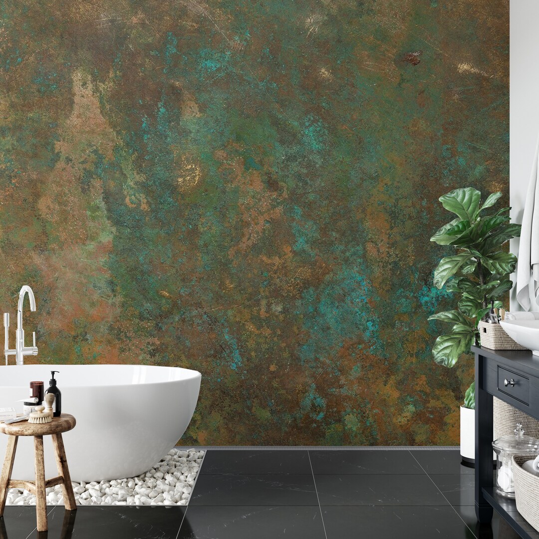 Rustic Texture Wallpaper Mural - Abstract Peel and Stick Wallpaper for ...