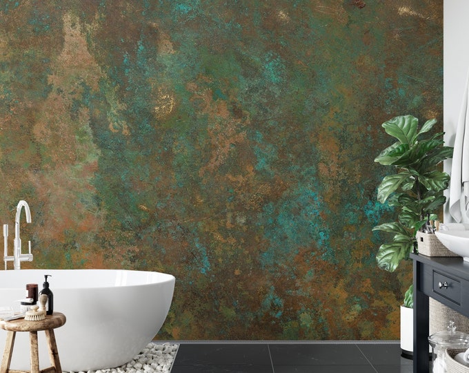 Industrial Texture Wall Mural Designs Reference: Rustic Industrial Metal Wallpaper Mural