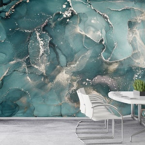 Teal and silver wallpaper discount
