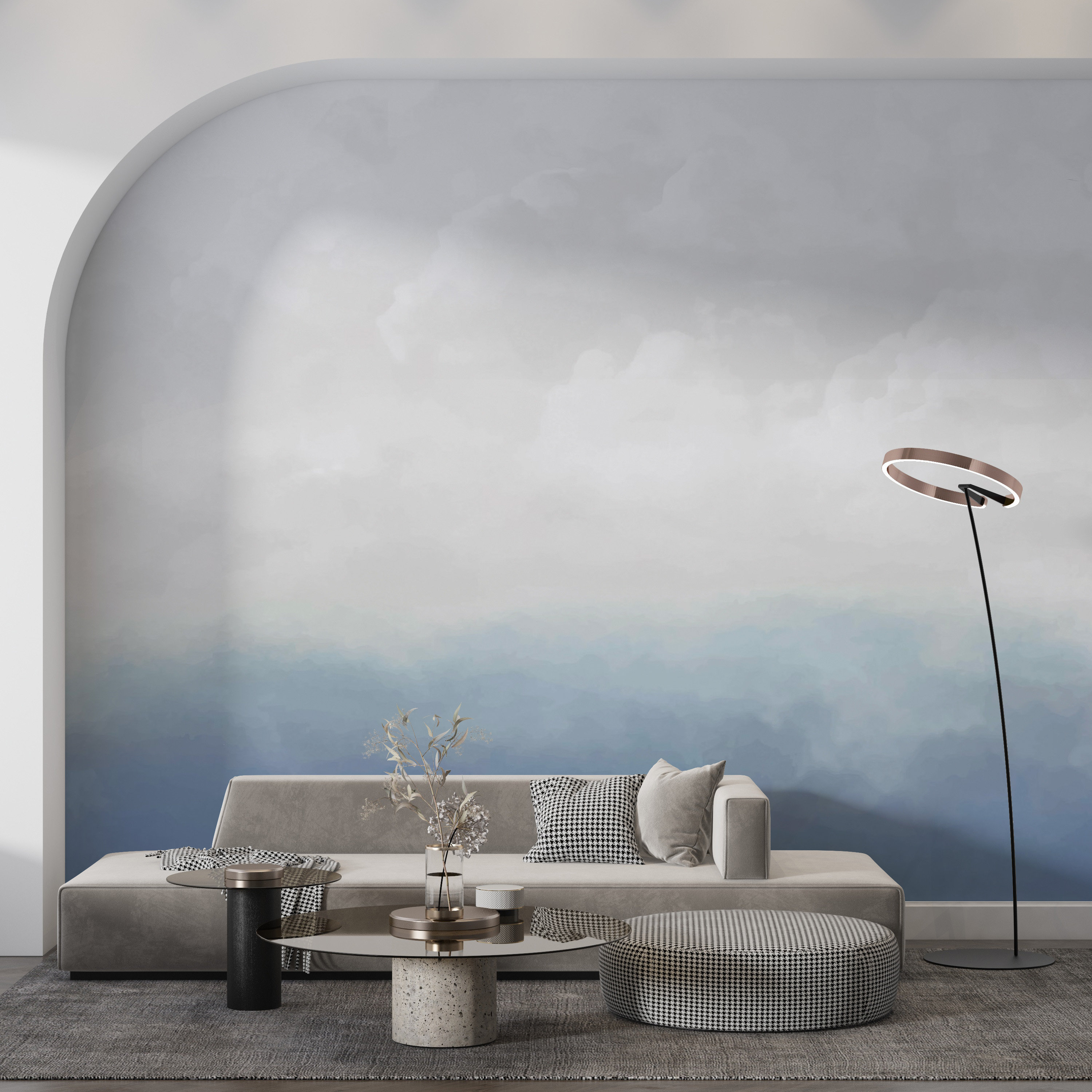 Dreamy Cloud Wallpaper | Sky Wallpaper | Blue Peel and Stick Wallpaper ...