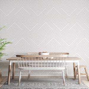 Abstract Wallpaper : Lines, Stripes Geometric Peel and Stick & Removable Wall Sticker by 29 Wallart