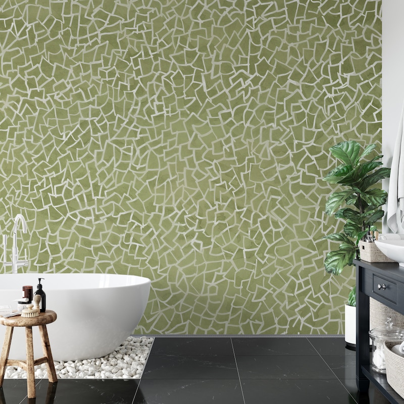 Peel and Stick Tile Green - Etsy