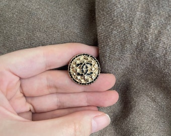 Bottoni Chanel vintage in oro da 22 mm