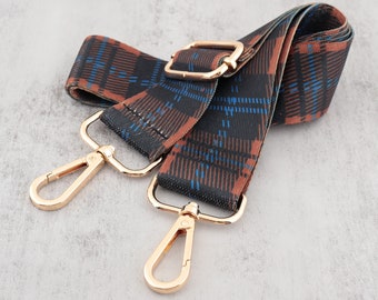 Cinturino regolabile della borsa 3.8CM cinturino in tela intrecciata, cinturino a strisce, tracolla della borsa, cinturino arancione nero, maniglia di ricambio, accessori della borsa