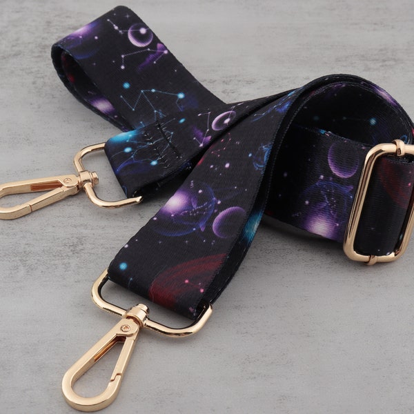 Adjustable Bag Strap 3.8CM Woven Canvas Purse Straps，Stripe Strap，hand-made Strap，starry sky bag strap,Replacement Handle,Bag Accessories