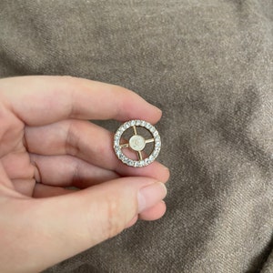 20 mm echte vintage Chanel-knopen Gold+White