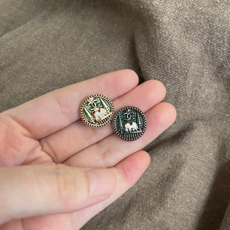 17mm/20mm/25mm-Veritable vintage Chanel buttons image 1