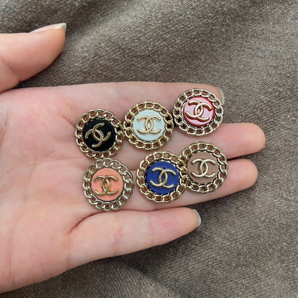 Boutons Chanel vintage 20 mm