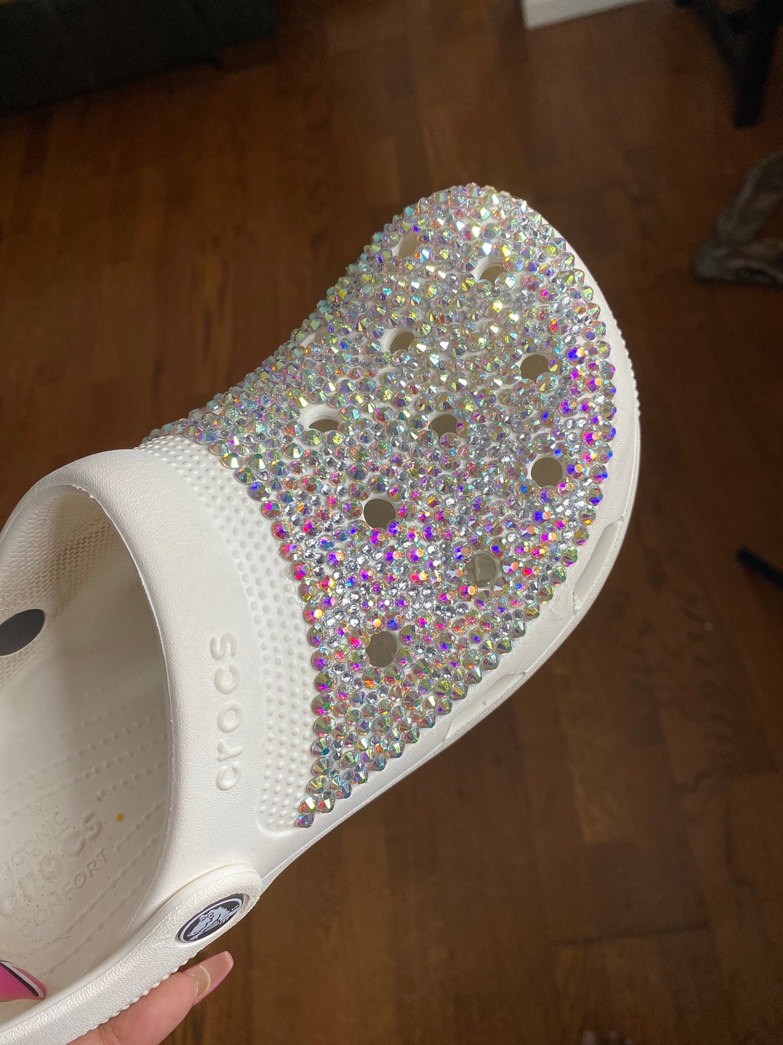Custom Rhinestone Crocs Etsy