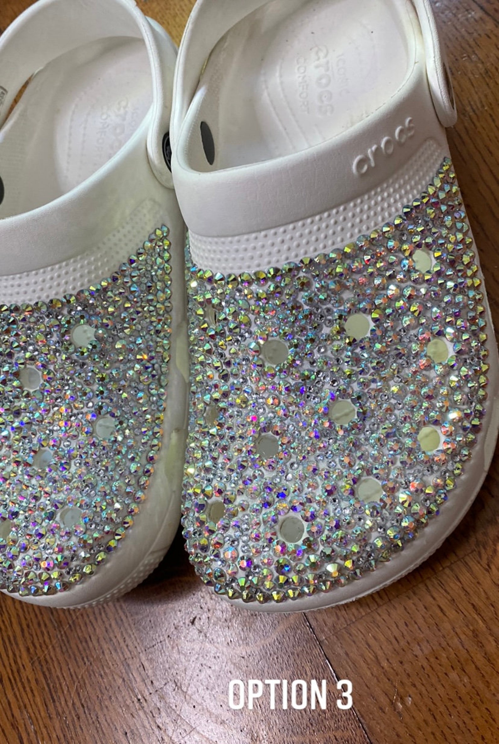Custom Rhinestone Crocs Etsy