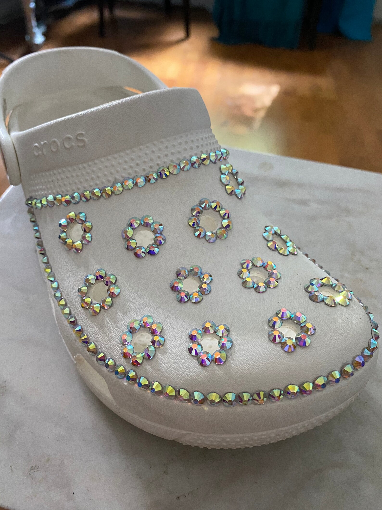 custom crocs with rhinestones