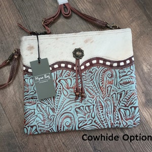 Myra Bag Crossbody Cowhide Purse Turquoise Myra Bag Cowhide Turquoise Crossbody Shoulder Bag Boho Western Purse Myra Bag Blue Isle Option 2