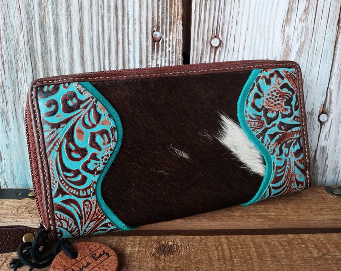 Myra Bag Ridge Morning Glory Wallet Turquoise Wallet Western Wallet