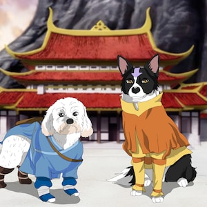 Aangepaste anime huisdier portret, hond anime portret, kat anime portret, huisdier tekening, huisdier cartoon, cartoon huisdier portret