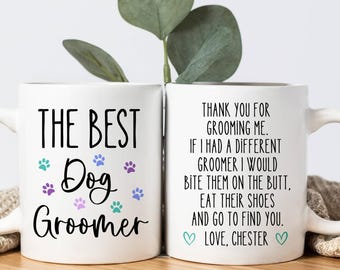 Personalised Funny Dog Groomer Mug, Funny Dog Groomer Gift, Dog Groomer Present,Thank You Gift Dog Groomer, Best Dog Groomer,Dog Mug Present