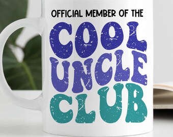 Official Member Of The Cool Uncle Club Mug, Funny Uncle Gift From Kids,Funny Uncle Mug, Funny Uncle Gift Mug, Funny Birthday Gift For Uncle
