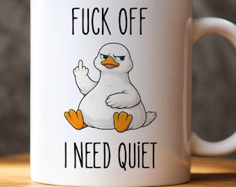 Funny Introvert Mug Gift Mug, Offensive Office Humour Mug, Sarcastic Desk Statement Mug for Shared Workspace, Funny Social Anxiety Gift Mug