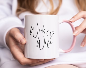Work Wife Gift Mug, Colleague Gift, Coworker Mug, Work Friend Gift,  Work Wife Mug, Office Friend Mug, Birthday Present, Coffee Mug Tea Cup