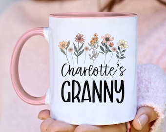 Personalised Granny Mug, Customised Gran Mug, Personalised Nanny Mug, Custom Granny Gift, New Granny Gift, Birthday Gift, Grandmother Mug