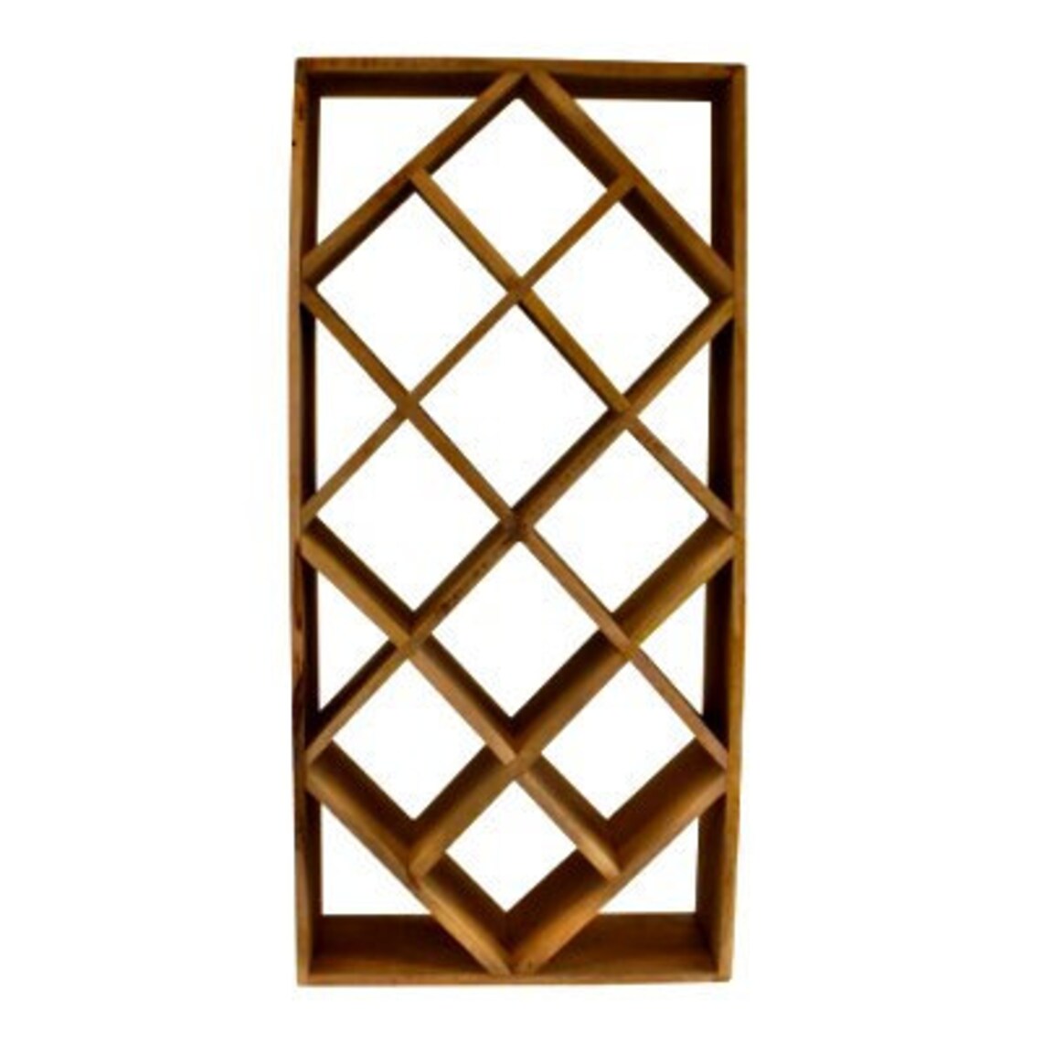 Large Mango Wood Wine Rack Holds 10 bottles Etsy