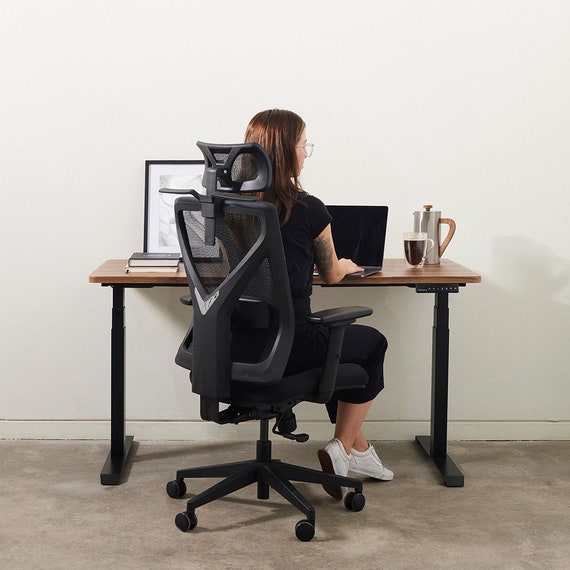 Black Ergonomic Office Chair Pro With Adjustability for Home - Etsy  Australia