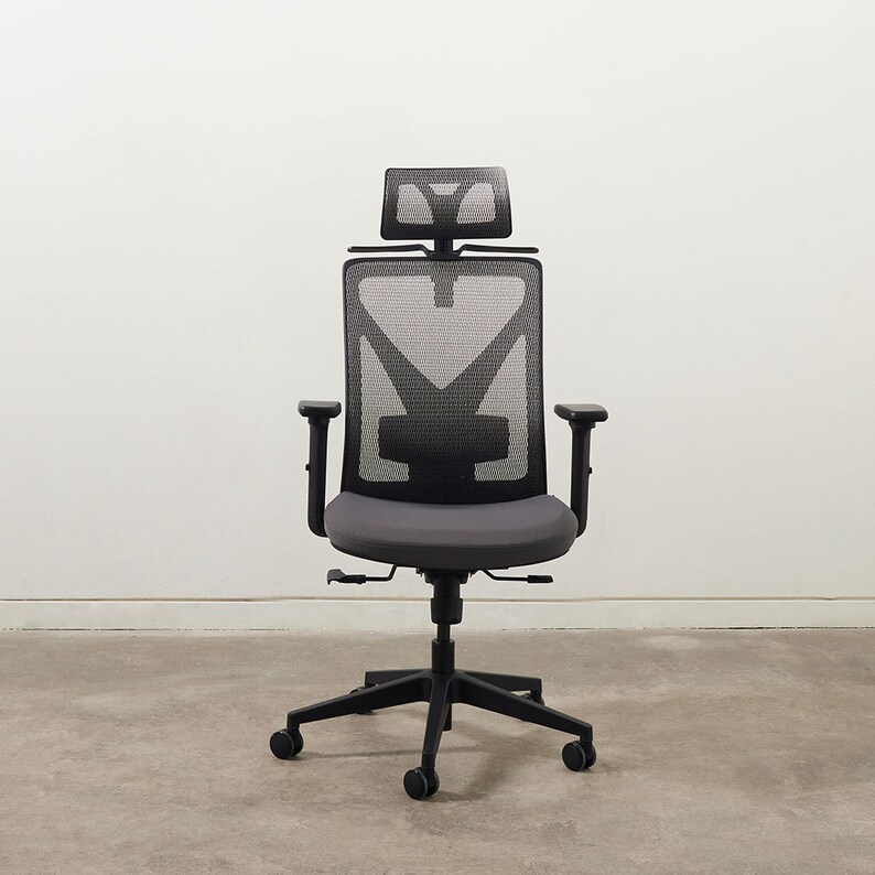 Grey Ergonomic Office Chair Pro With Adjustability for Home Office Desk