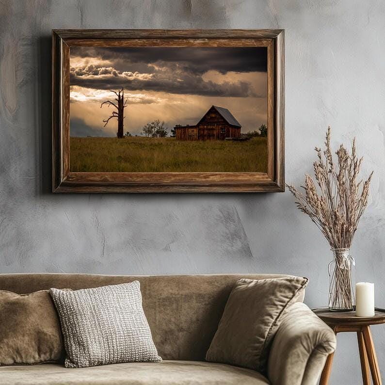 Rustic Strong Picture Old Barn Photograph, Rustic Photo, Rustic Home Decor, Farmhouse Decor ...