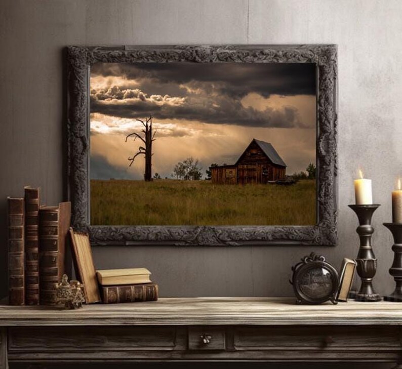 Old Barn Photograph, Rustic Photo, Rustic Home Decor, Farmhouse Decor ...