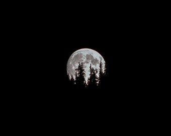 Full Moon, Moon Photography, Night photography, Moon Print, Full Moon Picture, Lunar Art, Full Moon Wall Decor, Nighttime Wall Art