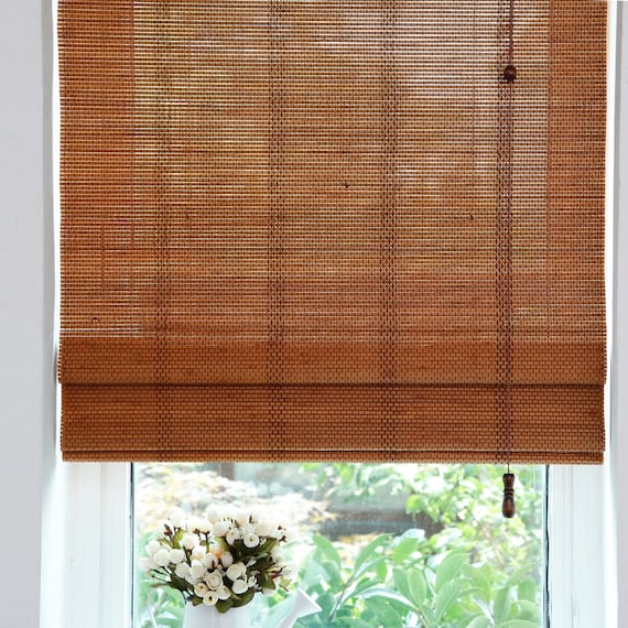 Custom Bamboo Blinds Curtainshadeswindowroller Etsy